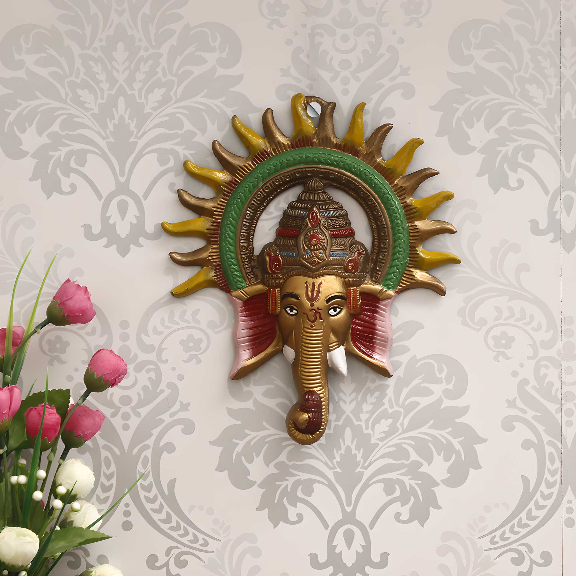 Ashtamukhi Ganesha Ji - Wall Hanging